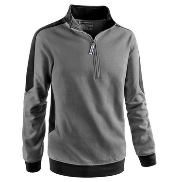 Felpa SOTTOZERO PATCH da uomo mezza zip bicolore